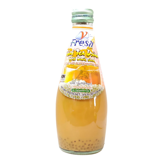 THAI TEA DRINK W/ BASIL SEED 24 x 290ml V-FRESH