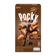 POCKY BISCUIT STICKS CRUSHED NUTS ALMOND NOIR CHOCOLATE (10PCS X 25G) 6 x 250g GLICO