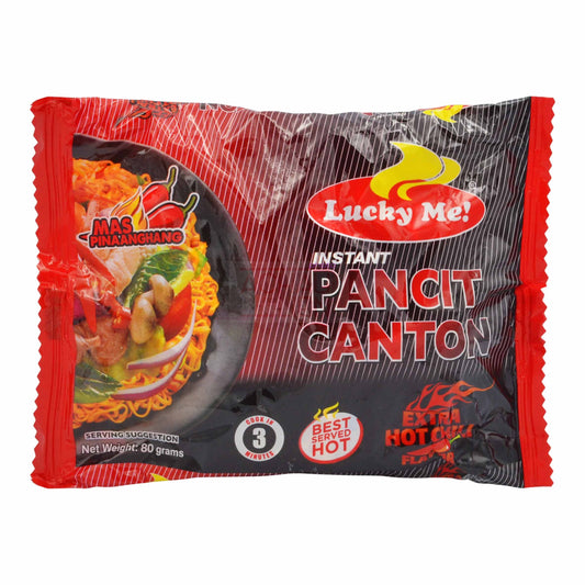 PANCIT CANTON EXTRA HOT CHILI FLAVOR 72 x 75g LUCKY ME