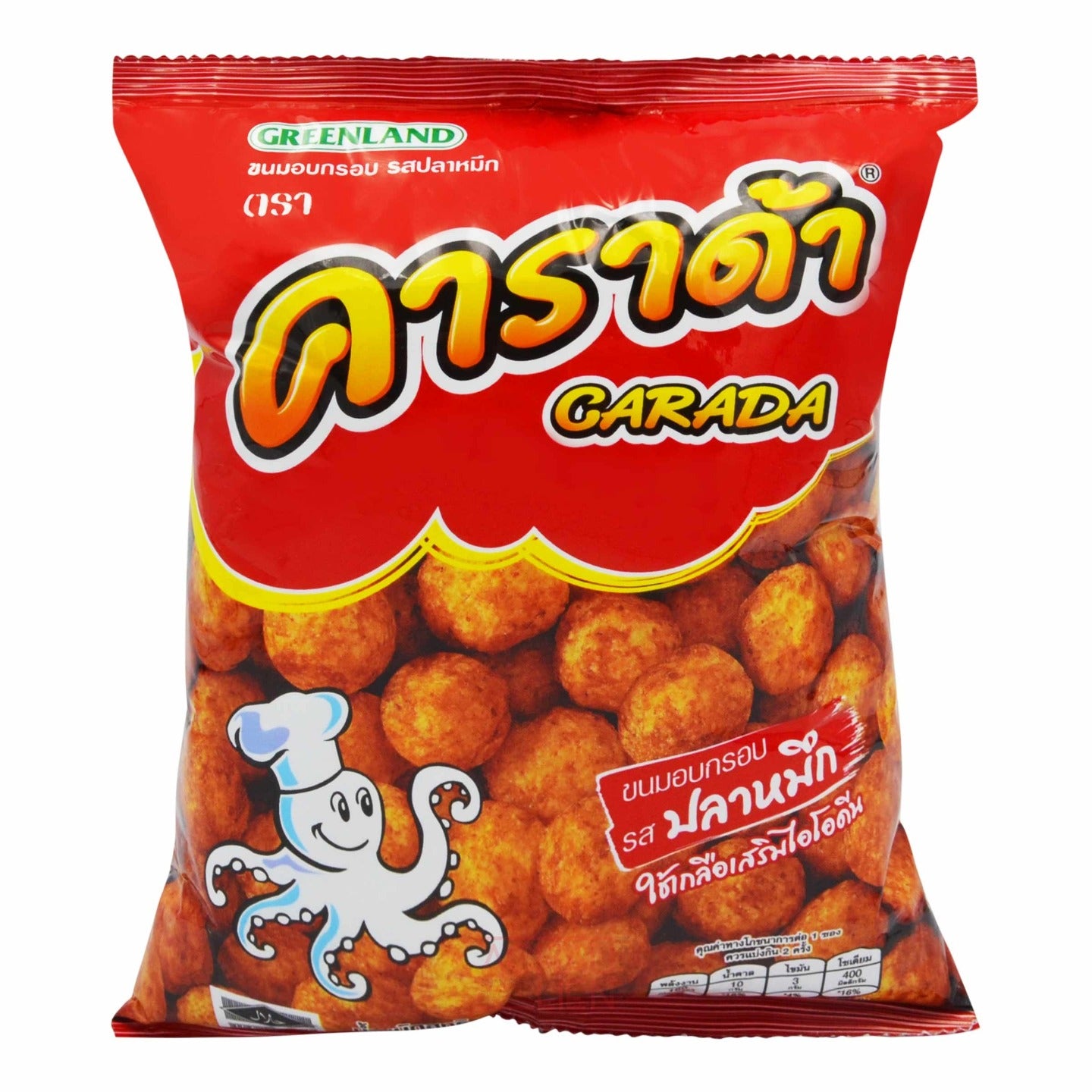 CARADA CUTTLEFISH CRACKER 48 x 30g GREENLAND