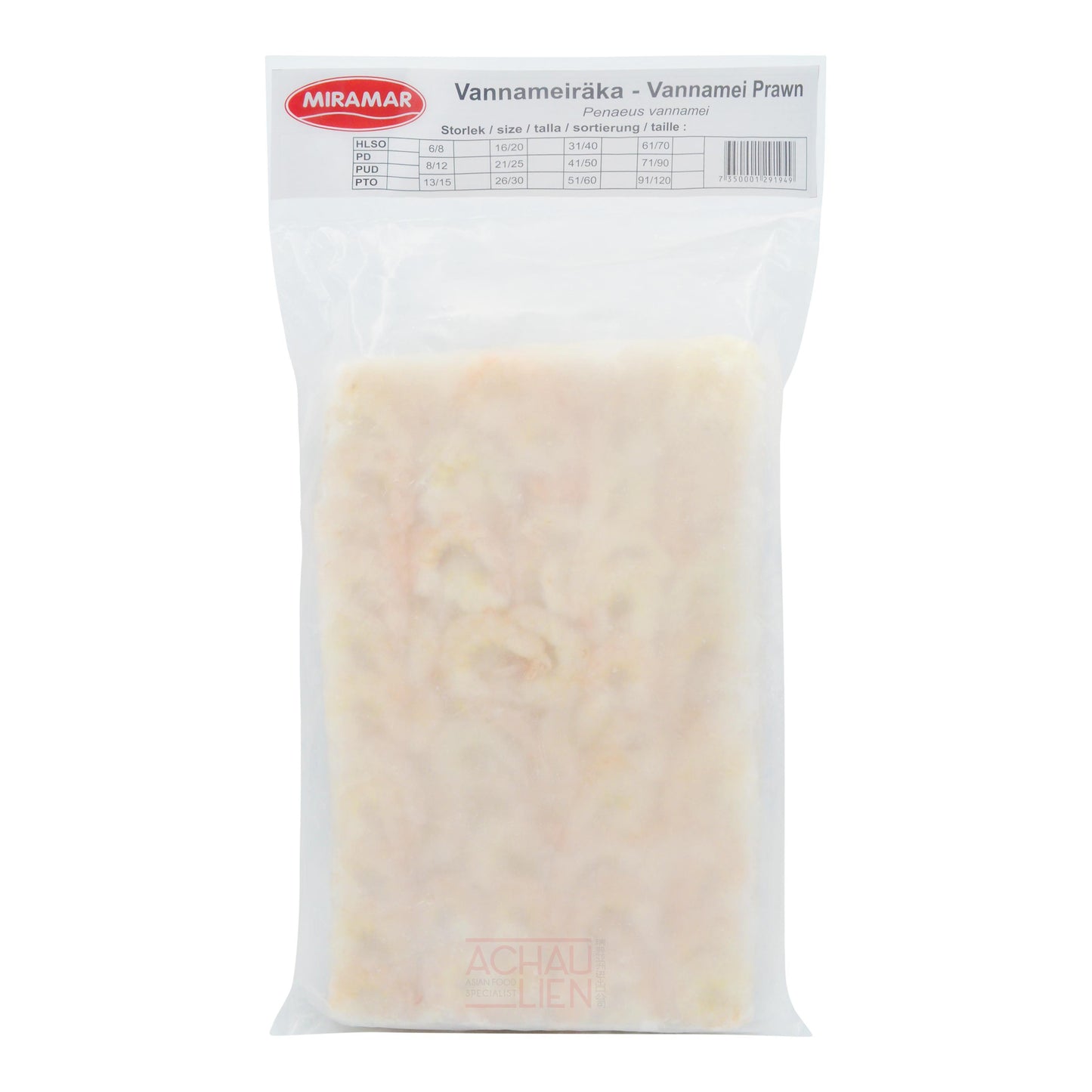 BLACK TIGER PRAWN 31-40 HLNSTO 6 x 1.8kg MIRAMAR