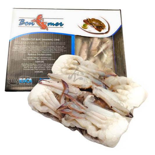 BLUE SWIMMING CRAB CUT 11-15 12 x 1kg BONEMER