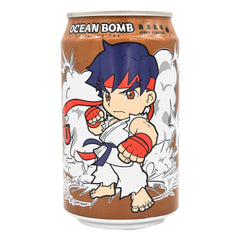STREET FIGHTER APPLE SPARKLING TEA 24 x 330ml OCEAN BOMB