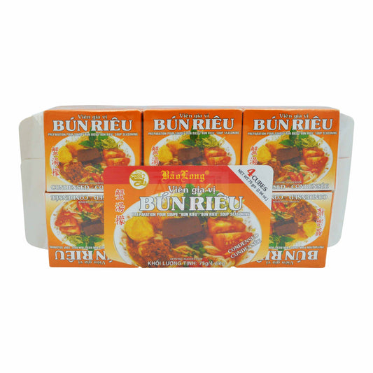 BUN RIEU SOUP SEASONING (75G X 12PCS) 12 x 900g BAO LONG