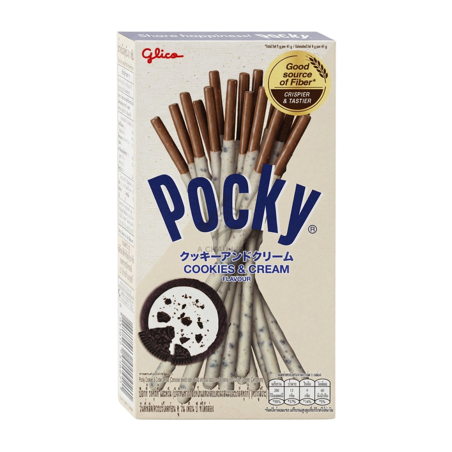 POCKY BISCUIT STICK COOKIES & CREAM (10PCS X 45G) 12 x 450g GLICO