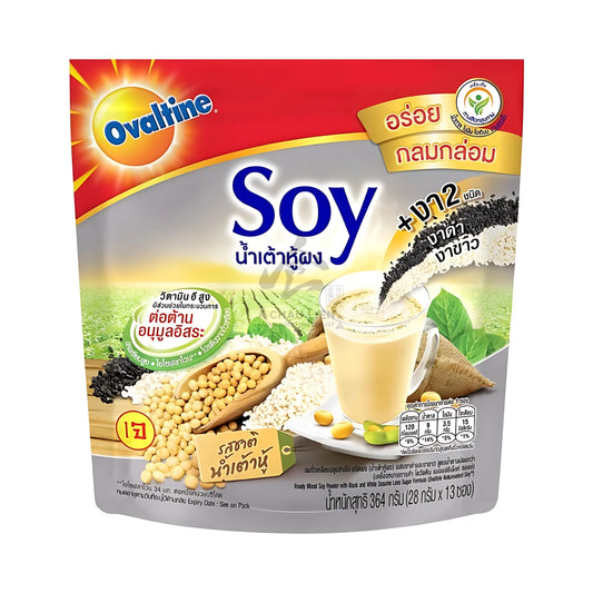 READY MIXED SOY POWDER BLACK & SESAME 12 x 364g OVALTINE