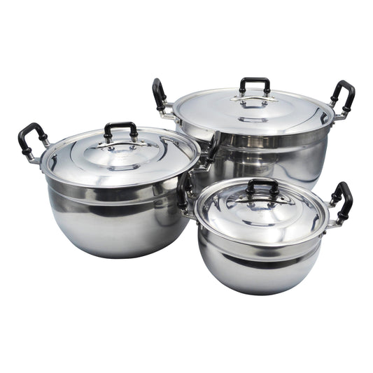 ALUMINUM POT SET (18 | 24 | 30 CM) 1 x TWIN DRAGON|CHUE CHIN HUA