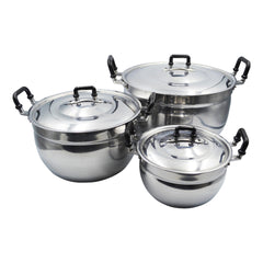 ALUMINUM POT SET (18 | 24 | 30 CM) 1 x TWIN DRAGON|CHUE CHIN HUA