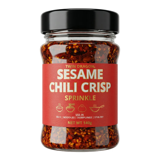 SESAME CHILI CRISP SPRINKLE 8 x 140g TWIN DRAGON