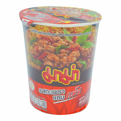 INSTANT CUP NOODLES SPICY BASIL STIR-FRIED FLAVOUR 72 x 60g MAMA