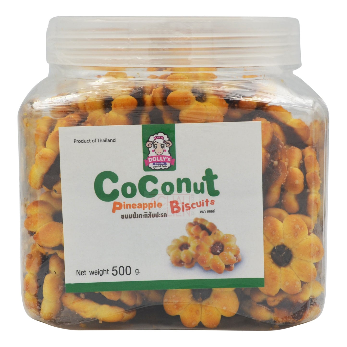 COCONUT PINEAPPLE BISCUIT 12 x 500g DOLLY'S
