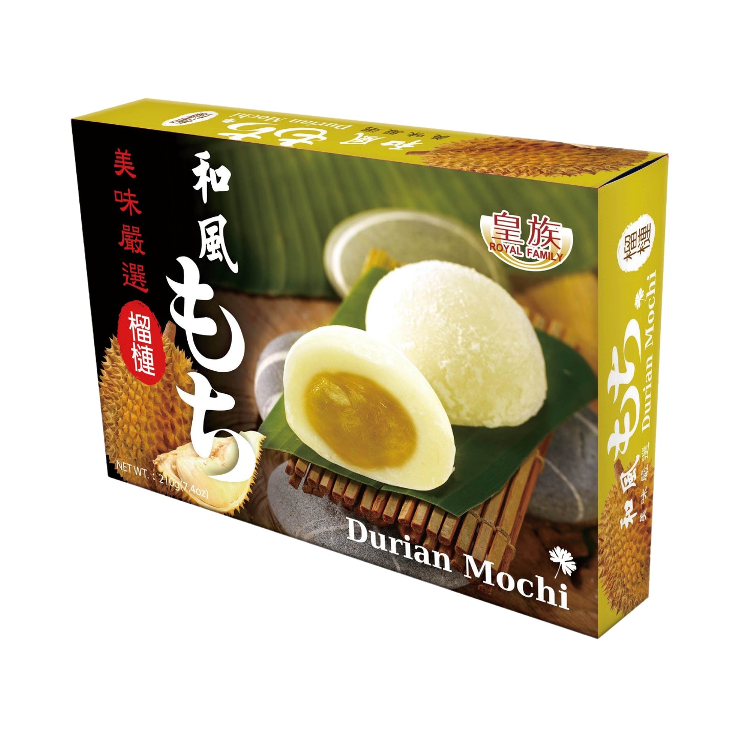 DURIAN MOCHI 24 x 210g ROYAL FAMILY