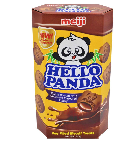 HELLO PANDA BISCUITS WITH DOUBLE CHOCOLATE FLAVOURED FILLING 40 x 50g MEIJI