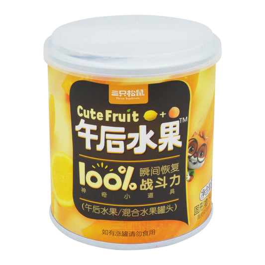 CANNED YELLOW PEACH LEMON 24 x 312g THREE SQUIRRELS