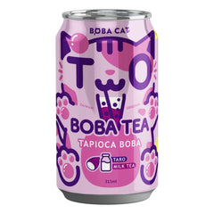 TARO BOBA TEA DRINK 24 x 315ml BOBA CAT