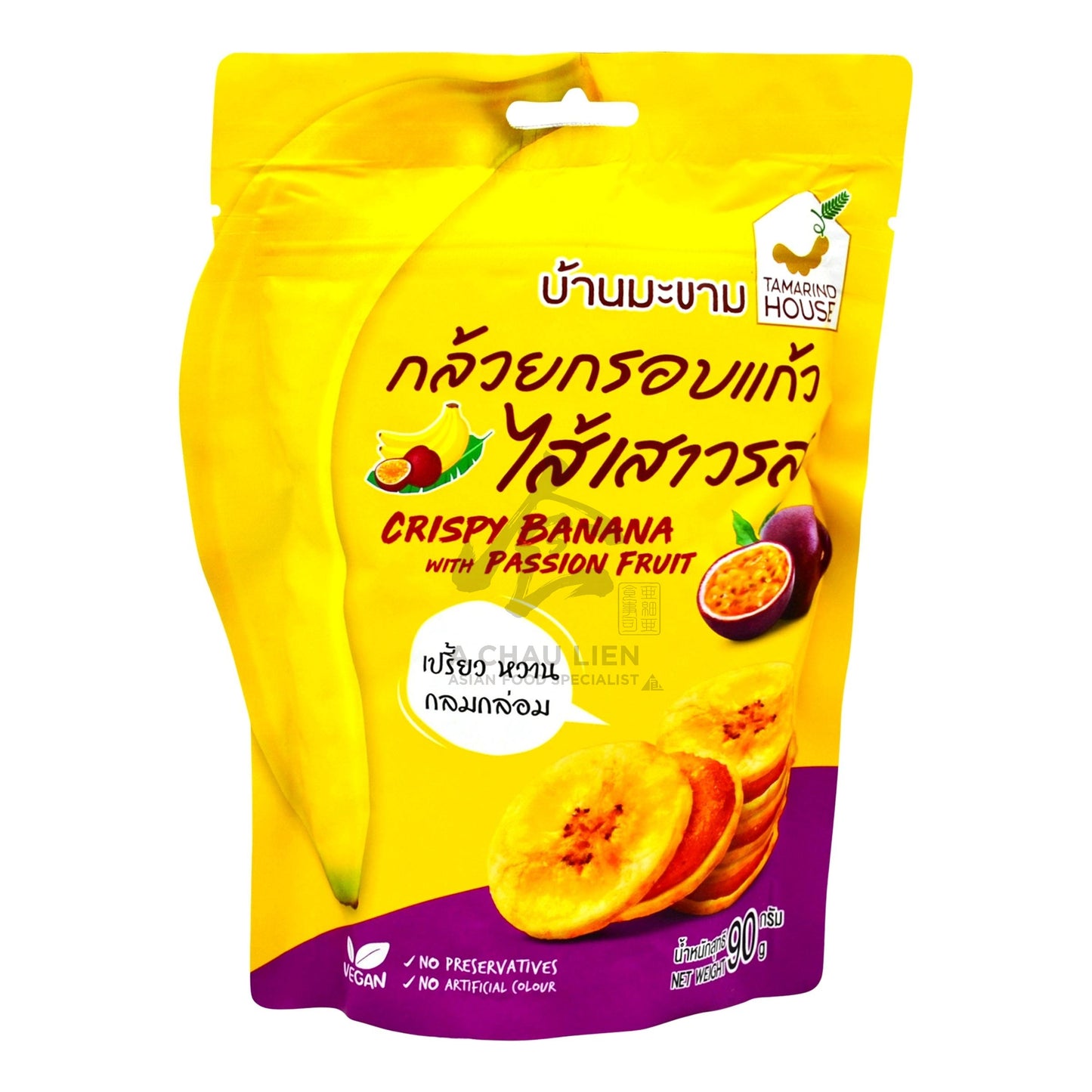 CRISPY BANANA WITH PASSION FRUIT 40 x 90g TAMARIND HOUSE