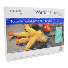 TORPEDO SHRIMPS (50PCS) ASC 10 x 1kg WORLD'S CHOICE