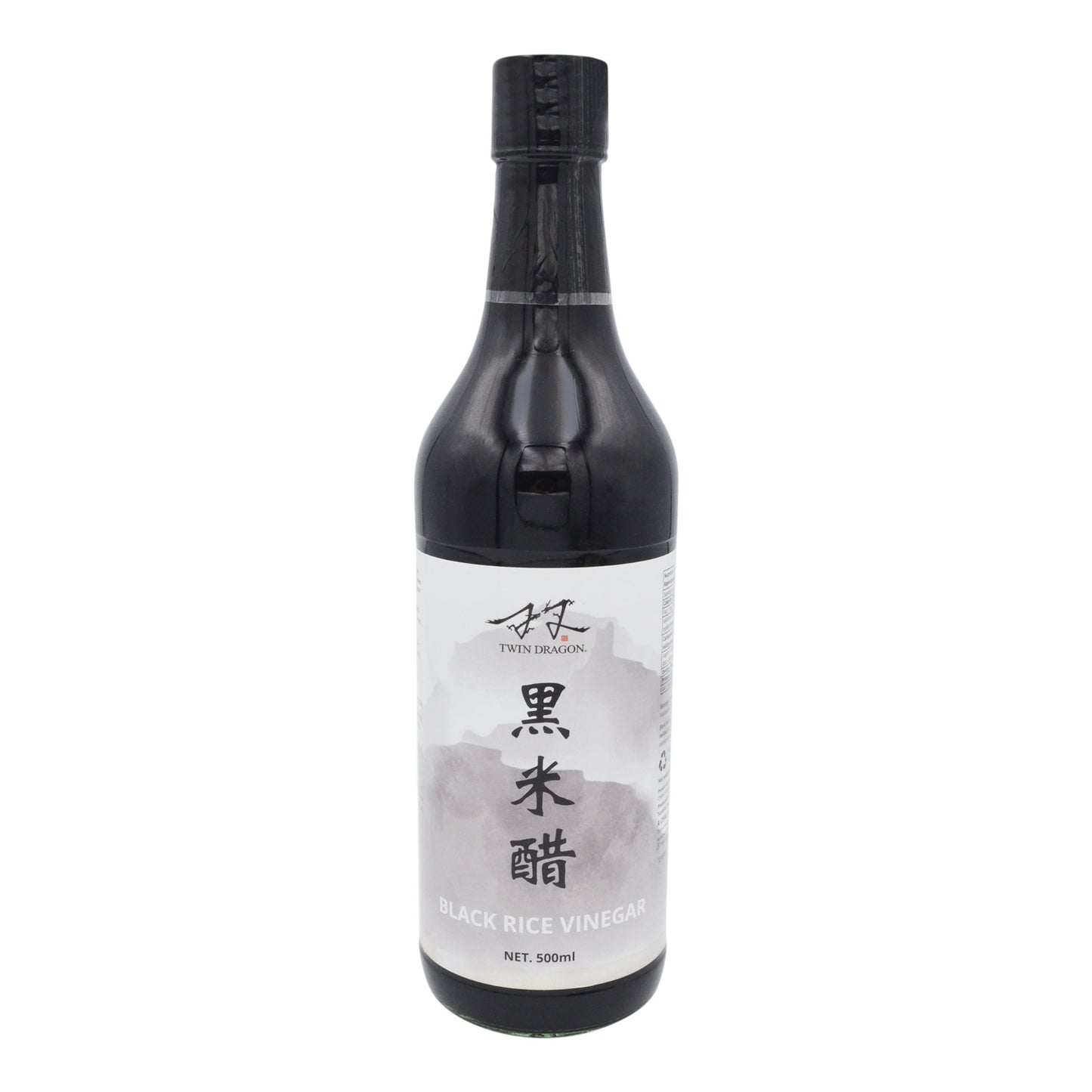BLACK RICE VINEGAR 12 x 500ml TWIN DRAGON