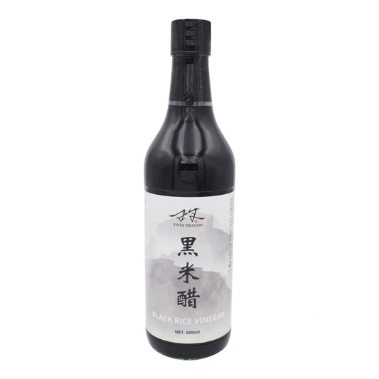 BLACK RICE VINEGAR 12 x 500ml TWIN DRAGON