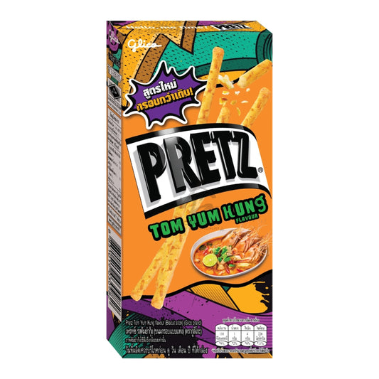 PRETZ BISCUIT STICK TOM YUM KUNG FLAVOUR (10PCS X 23G) 12 x 230g GLICO