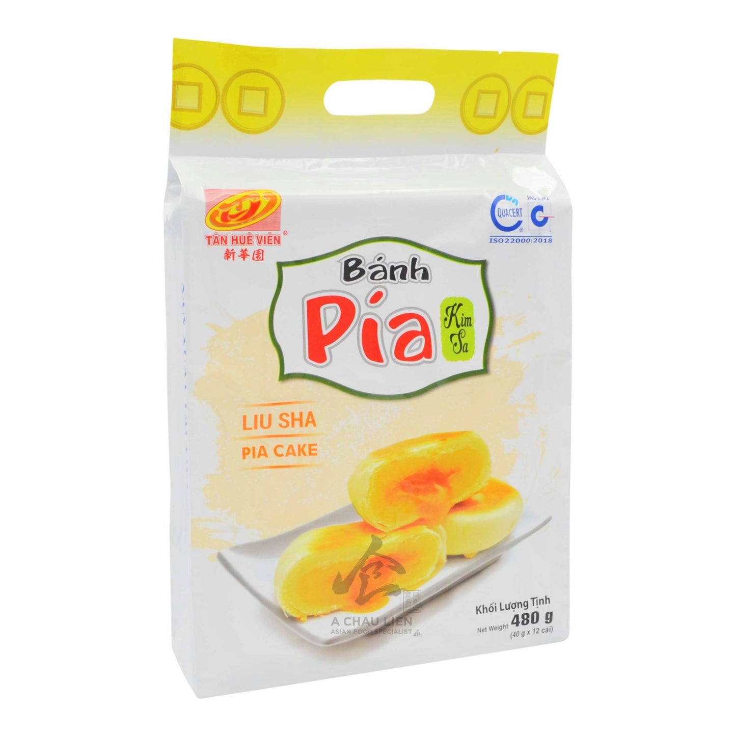 PIA CAKE KIM SA MUNG BEAN  (12PCS X 40G) 20 x 480g TAN HUE VIEN