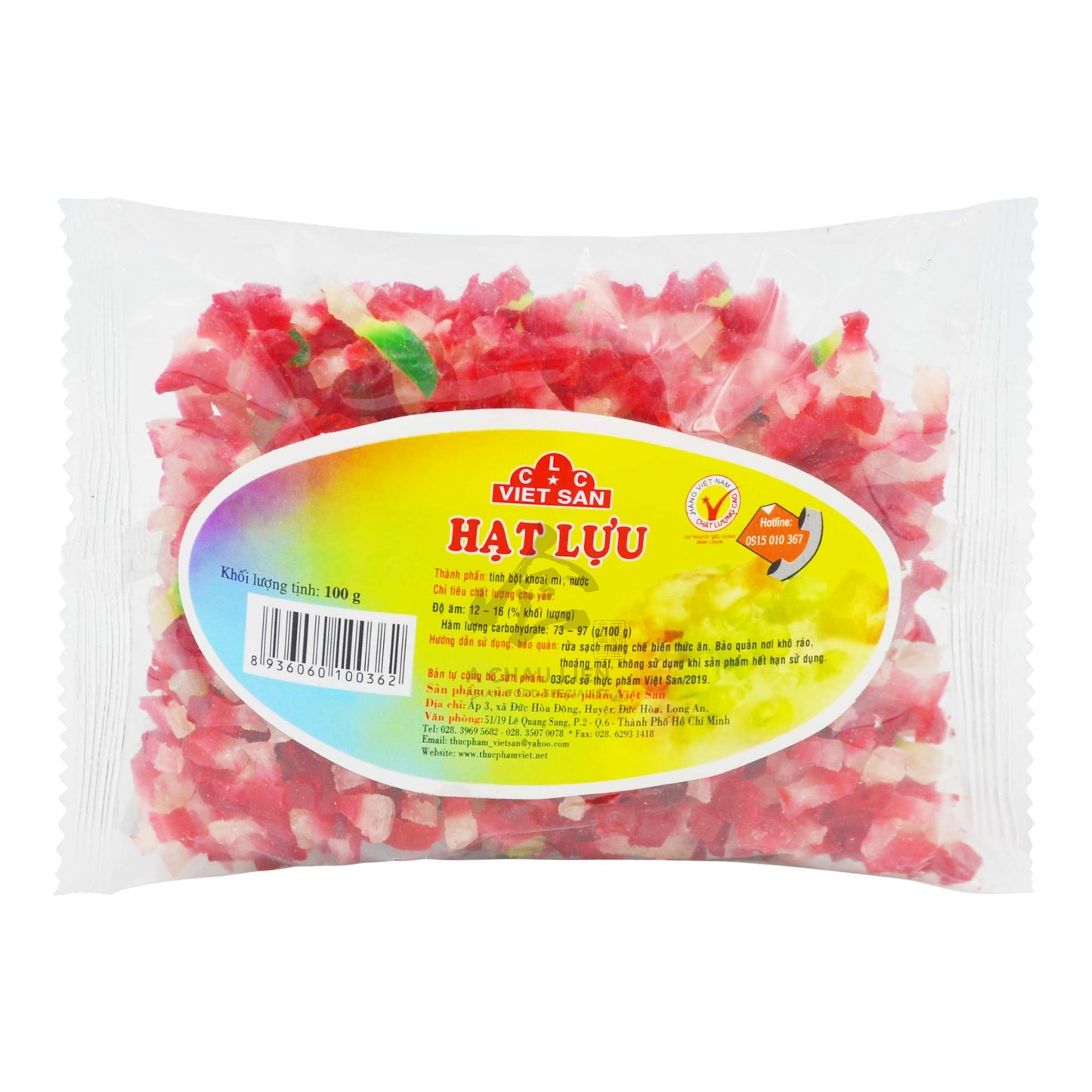 POMEGRANATE SEED STARCH 50 x 100g VIET SAN