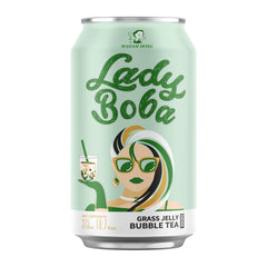LADY BOBA GRASS JELLY BUBBLE TEA DRINK 24 x 315ml HONG DA MA