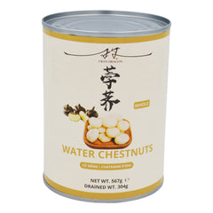 WATER CHESTNUT WHOLE 24 x 567g TWIN DRAGON