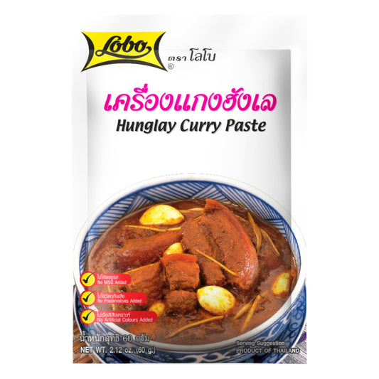 HUNGLAY CURRY PASTE 48 x 60g LOBO