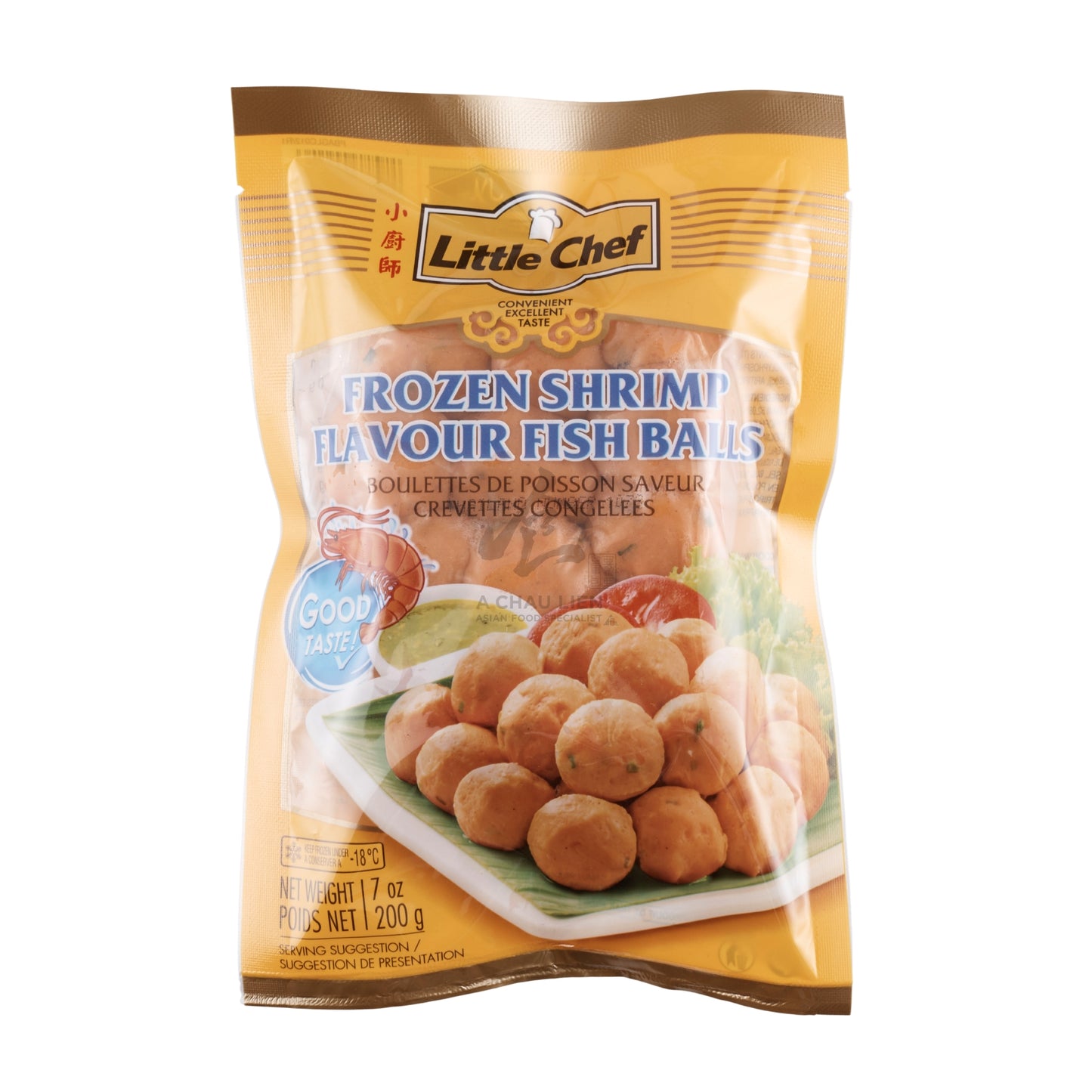 FROZEN SHRIMP FLAVOUR FISH BALL 24 x 200g LITTLE CHEF