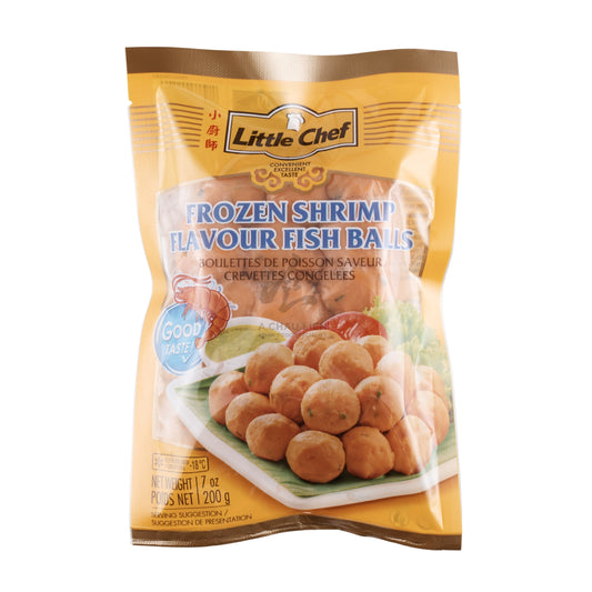 FROZEN SHRIMP FLAVOUR FISH BALL 24 x 200g LITTLE CHEF