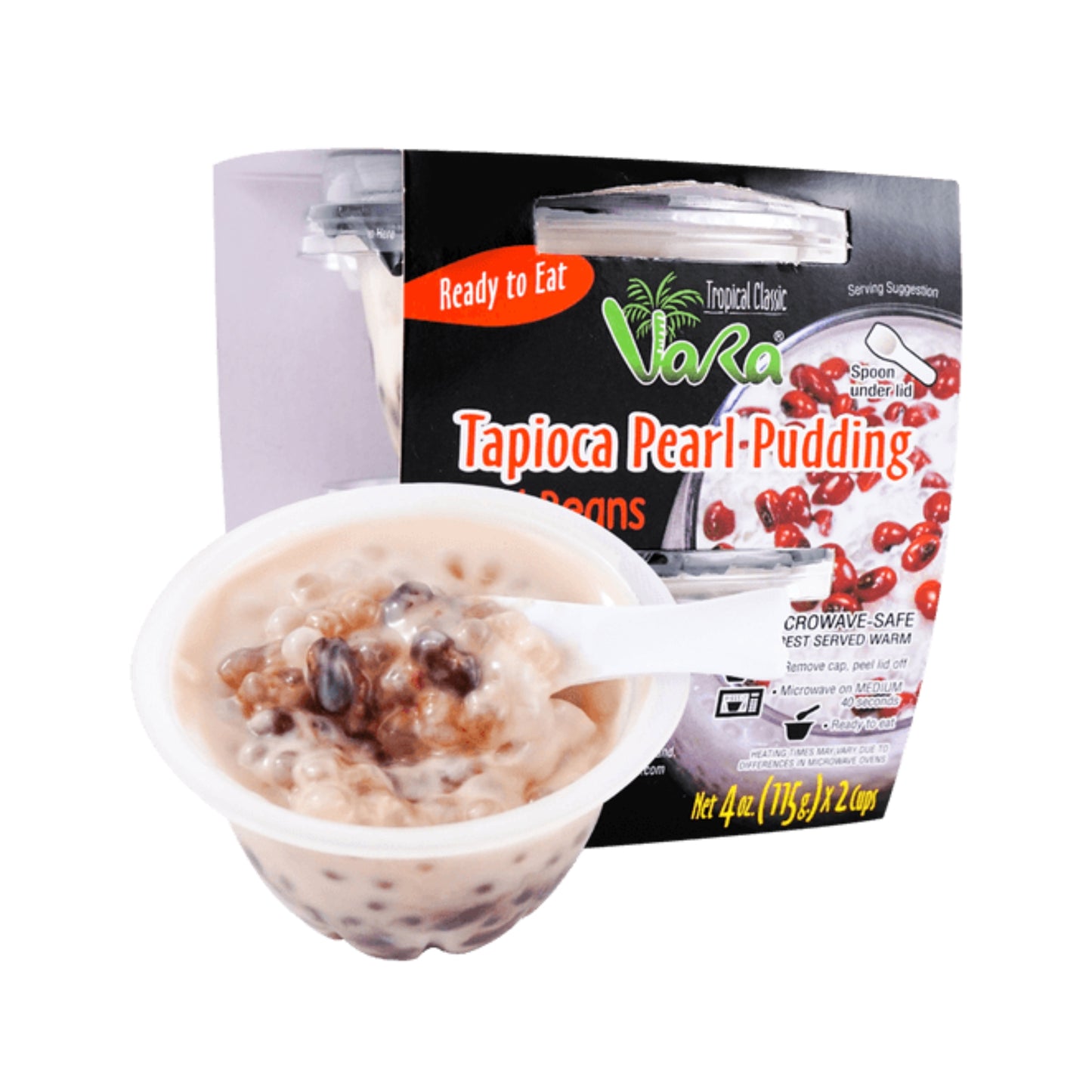 TAPIOCA PEARL PUDDING RED BEANS (2PCS X 115G) 12 x 230g VARA