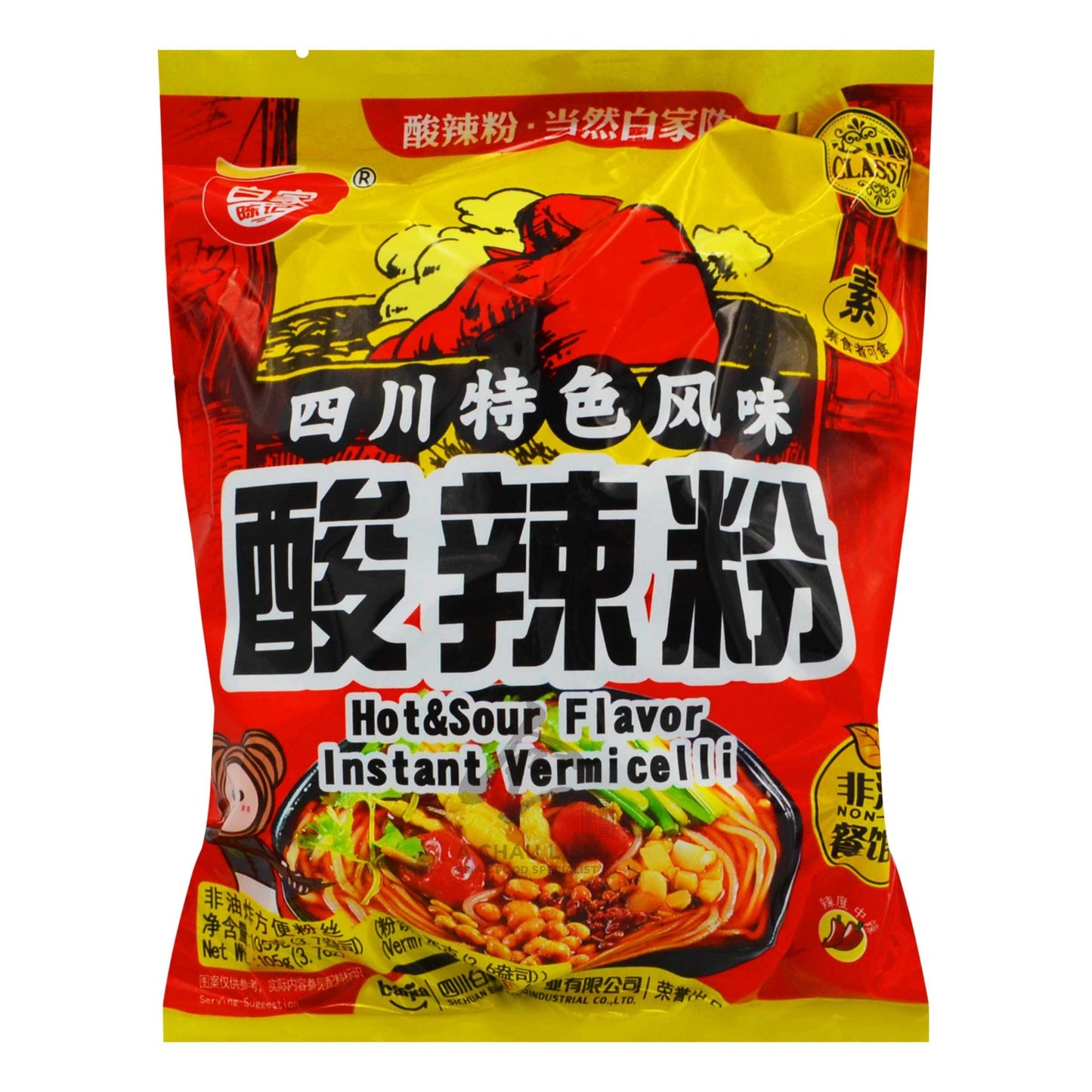 HOT & SOUR FLAVOR INSTANT VERMICELLI 20 x 75g BAIJIA