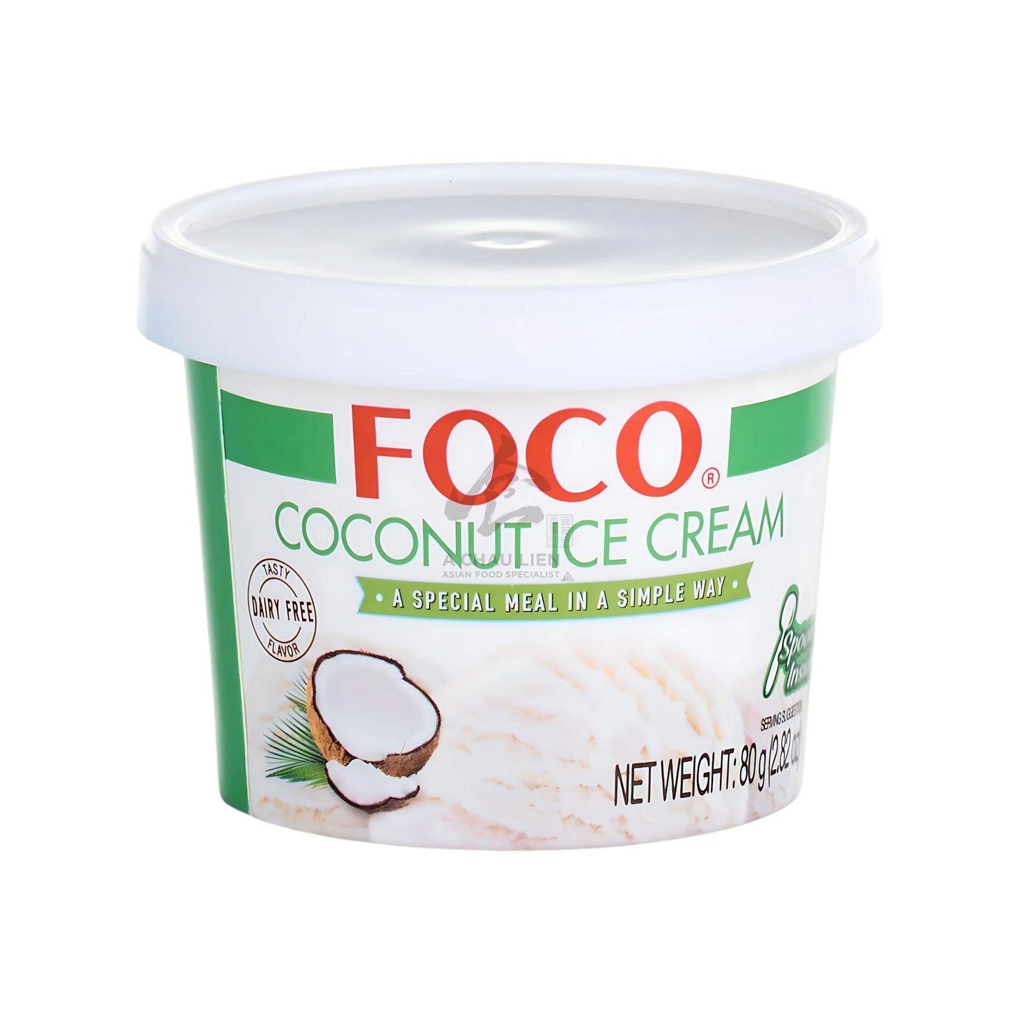 FROZEN COCONUT ICE CREAM (2PCS X 80G) 30 x 160g FOCO