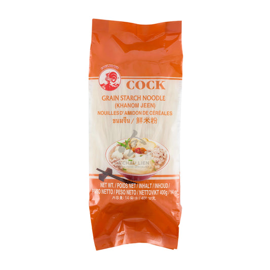GRAIN STARCH NOODLE (KA NOM JEEN) 30 x 400g COCK BRAND