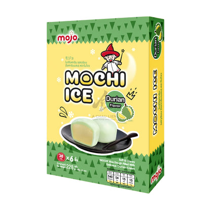 MOCHI ICE DURIAN (6PCS X 38G) 12 x 228g MOJO