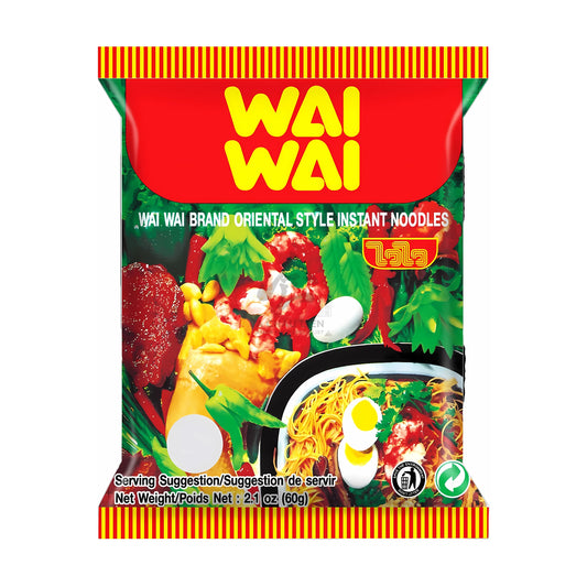INSTANT NOODLES ORIENTAL STYLE (30PCS X 60G) 6 x 1.8kg WAI WAI