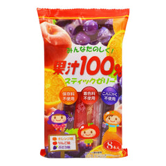 JELLY STICKS 100% JUICE 12 x 8 pcs RIBON