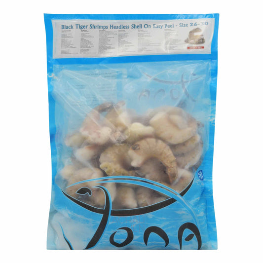 BLACK TIGER SHRIMPS 26-30 HLSOTO EASY PEEL 10 x 1kg JONA