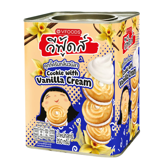 COOKIE WITH VANILLA CREAM 12 x 350g V-FOODS
