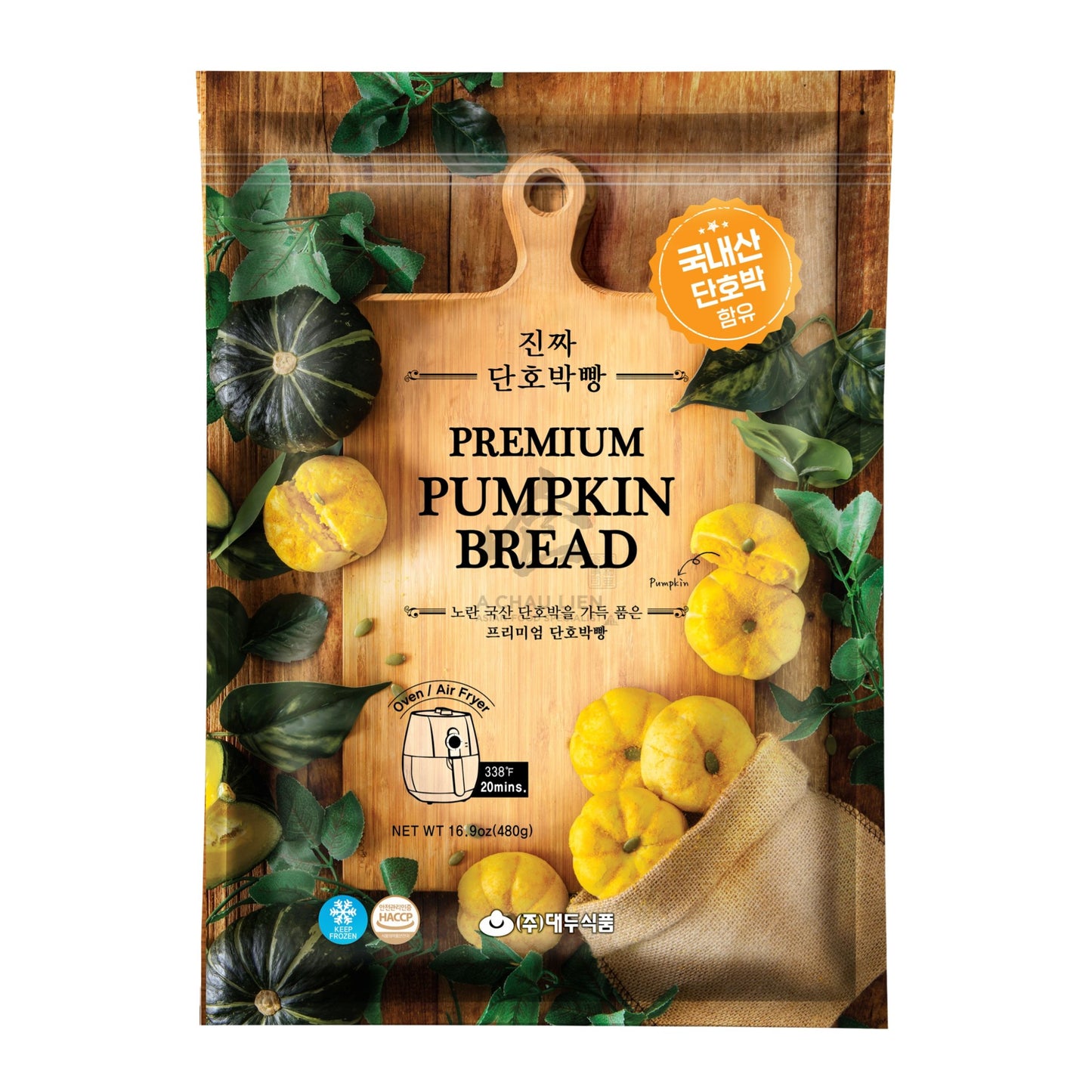 PREMIUM PUMPKIN BREAD (6PCS X 80G) 8 x 480g DAEDOO