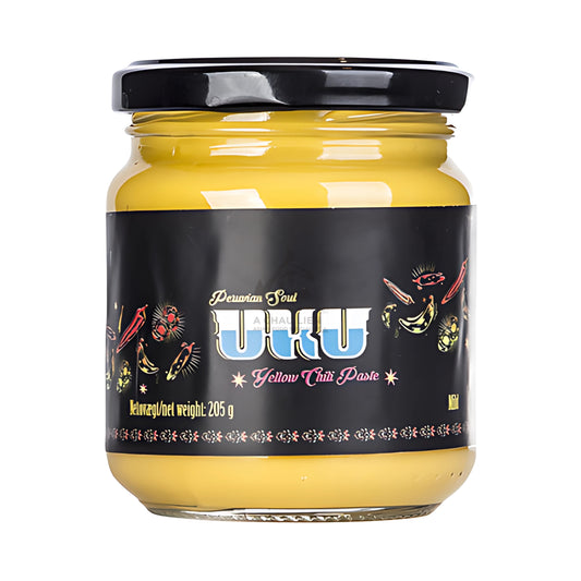 YELLOW CHILI PASTE (AJI AMARILLO) 24 x 205g UKU