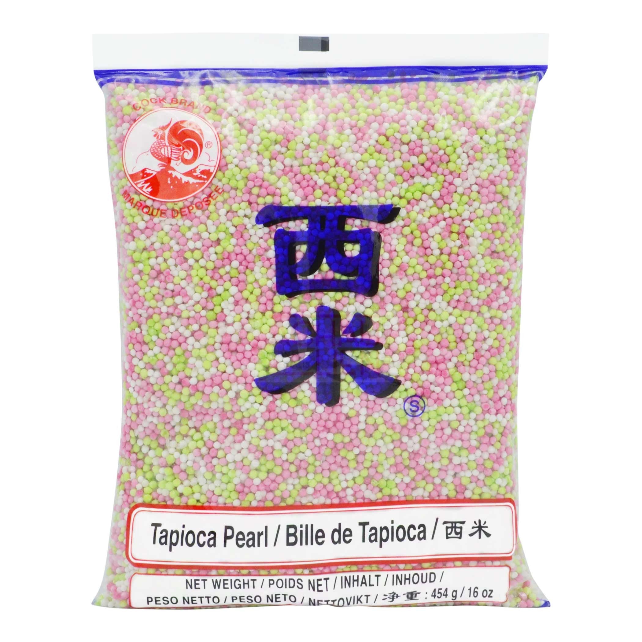 TAPIOCA PEARL SMALL COLOURED 50 x 454g COCK BRAND – A Chau Lien