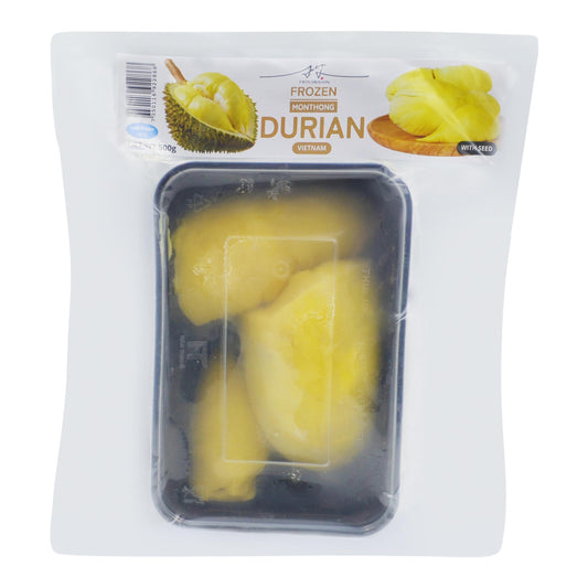 FROZEN DURIAN MONTHONG WITH SEED 24 x 500g TWIN DRAGON