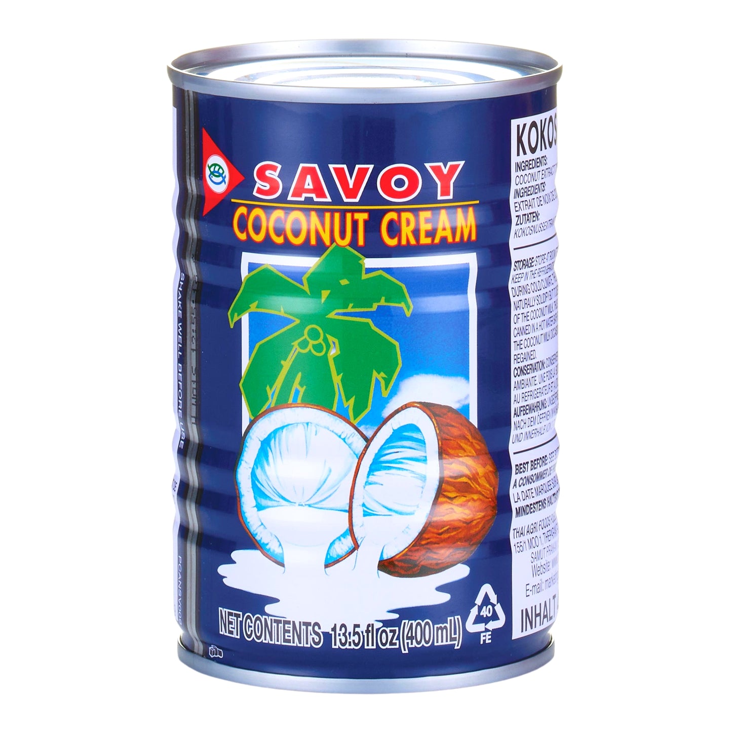 COCONUT CREAM 24 x 400ml SAVOY