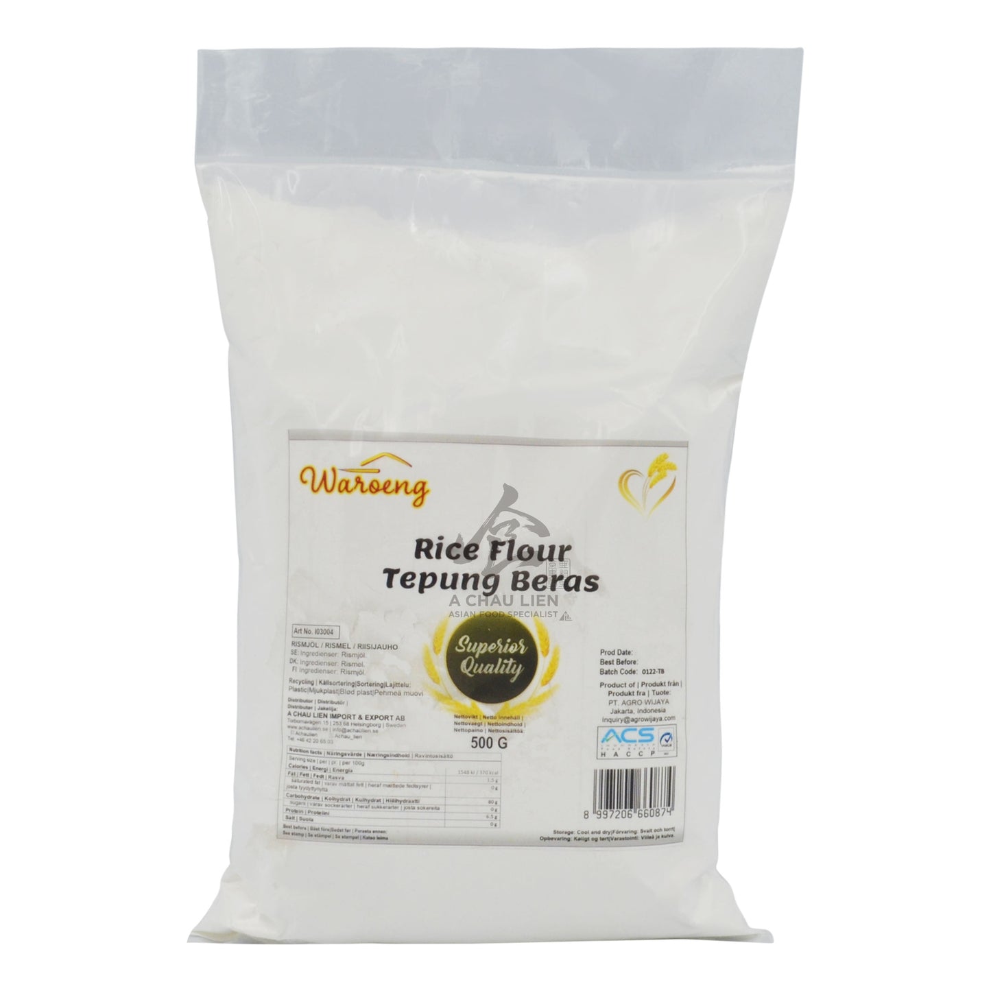 TEPUNG BERAS RICE FLOUR 20 x 500g WAROENG