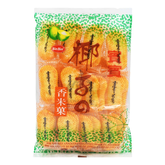 RICE CRACKERS COCONUT MILK FLAVOR 20 x 150g BIN BIN