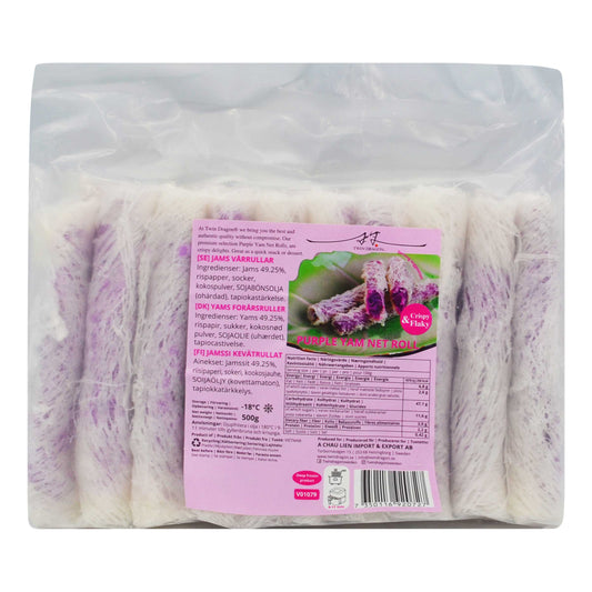 FROZEN PURPLE YAM NET ROLL 20 x 500g TWIN DRAGON