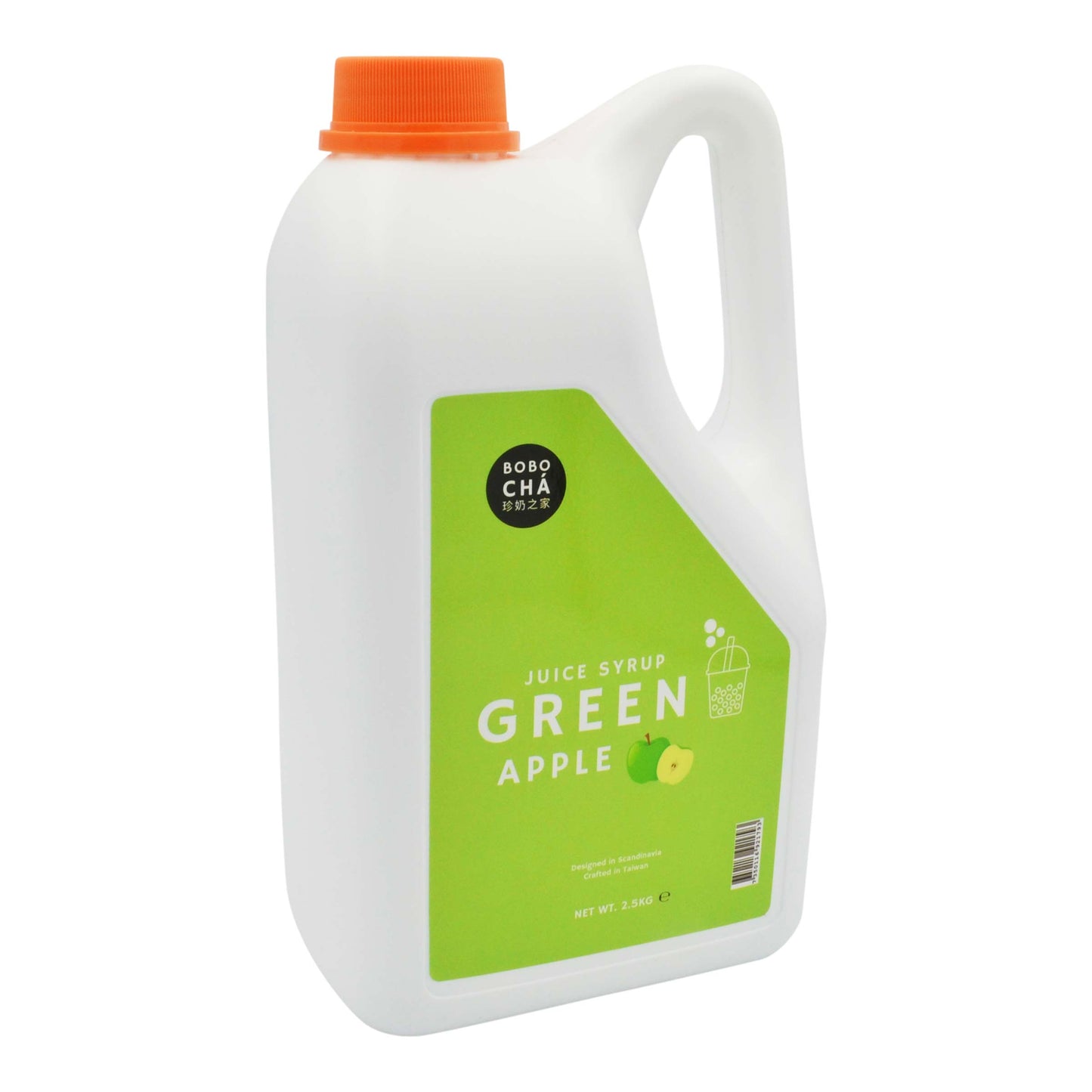 GREEN APPLE JUICE SYRUP 6 x 2.5kg BOBO CHA