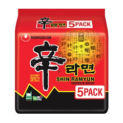 SHIN RAMYUN SPICY NOODLES (5PCS X 120G) 8 x 600g NONGSHIM
